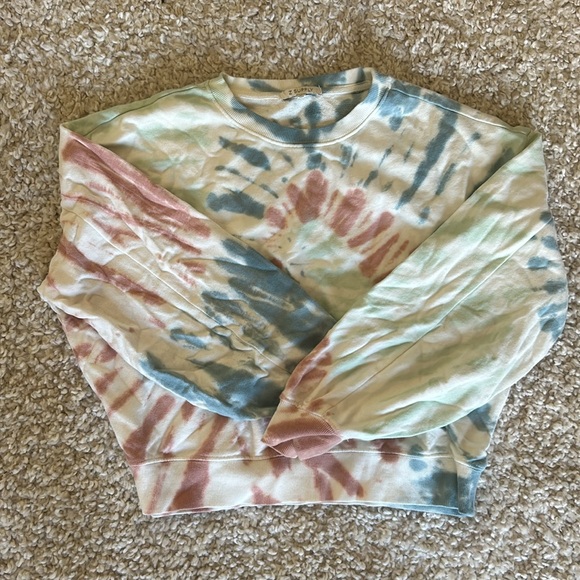 Entire matching tie dye sweatsuit. Joggers, pullover & tee! Z supply.Never worn! - Picture 2 of 10